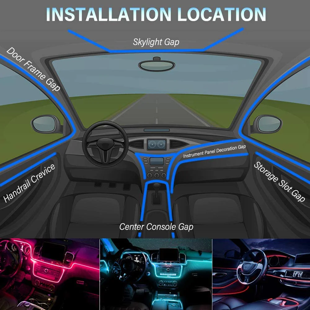 Lumières ambiantes LED